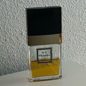 Vintage Chanel N°5 Eau de Parfum with Black and Gold Accents